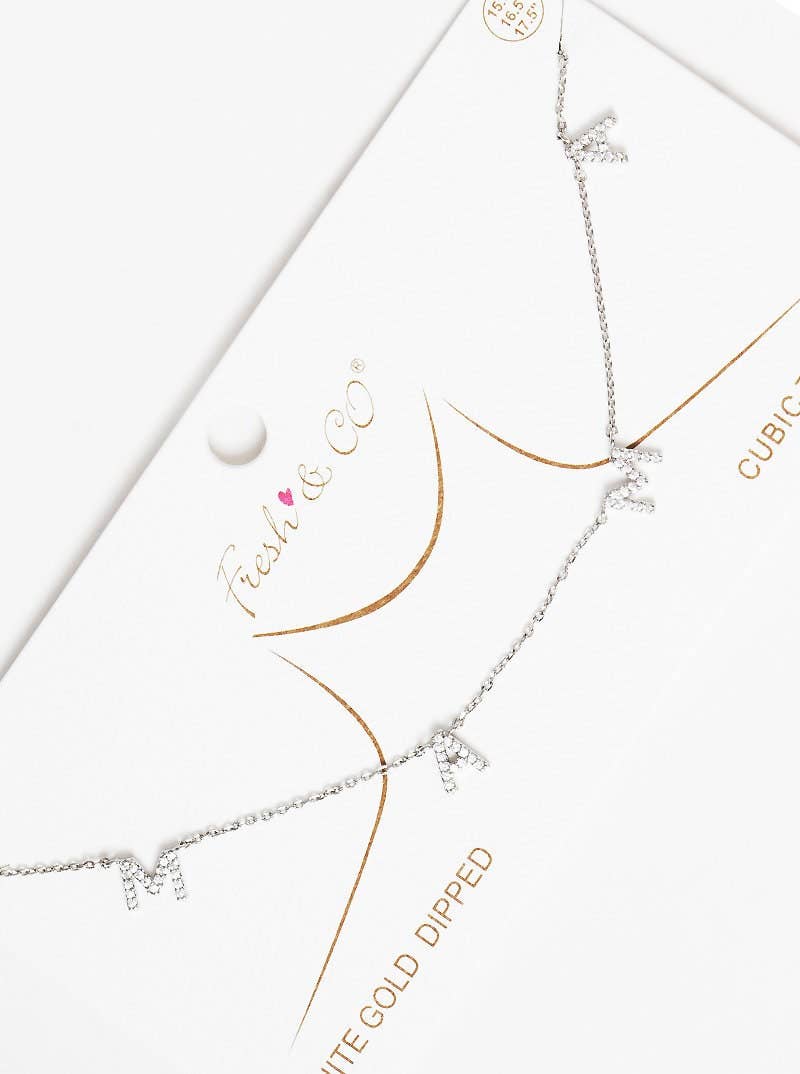 Gold Mama Initial Spaced Necklace