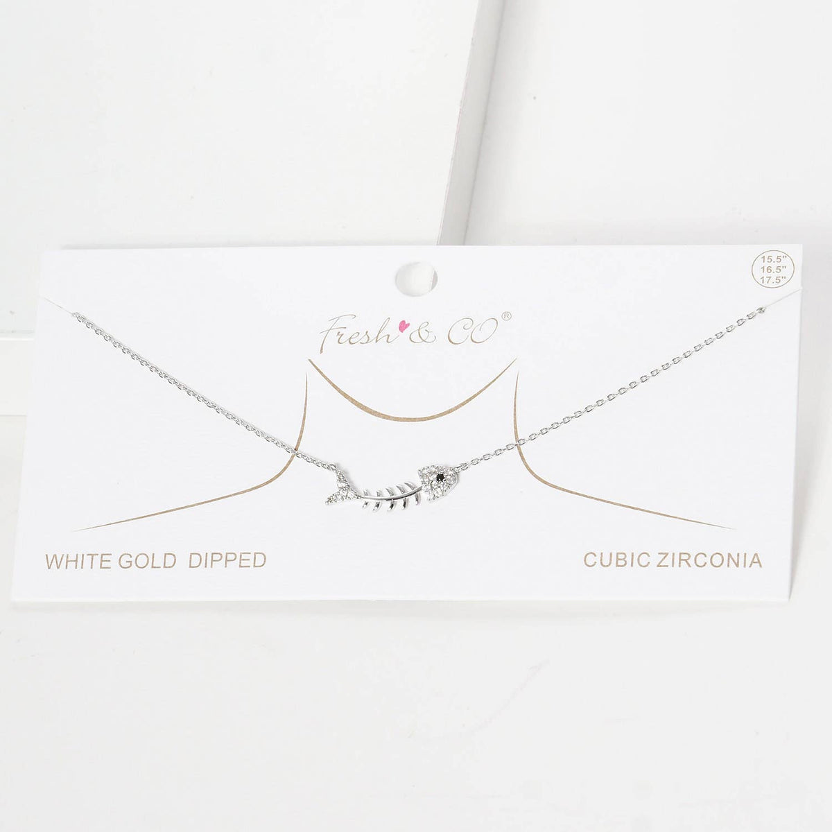 Gold Baby Fish Bone Necklace