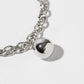Minimalist Magnetic Clasp Link Bracelet with Spherical Ball