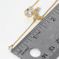 Elegant Butterfly Y-Necklace with Cubic Zirconia Drop