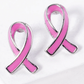 Pink Ribbon Awareness Enamel Stud Earrings