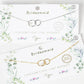 Interlocking Circle Pearl Necklace