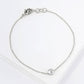 4mm CZ-Stone 18K-Gold-Dipped Chain Bracelet