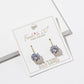 Round Cubic Zirconia Drop Earrings – Solitaire CZ on Lever