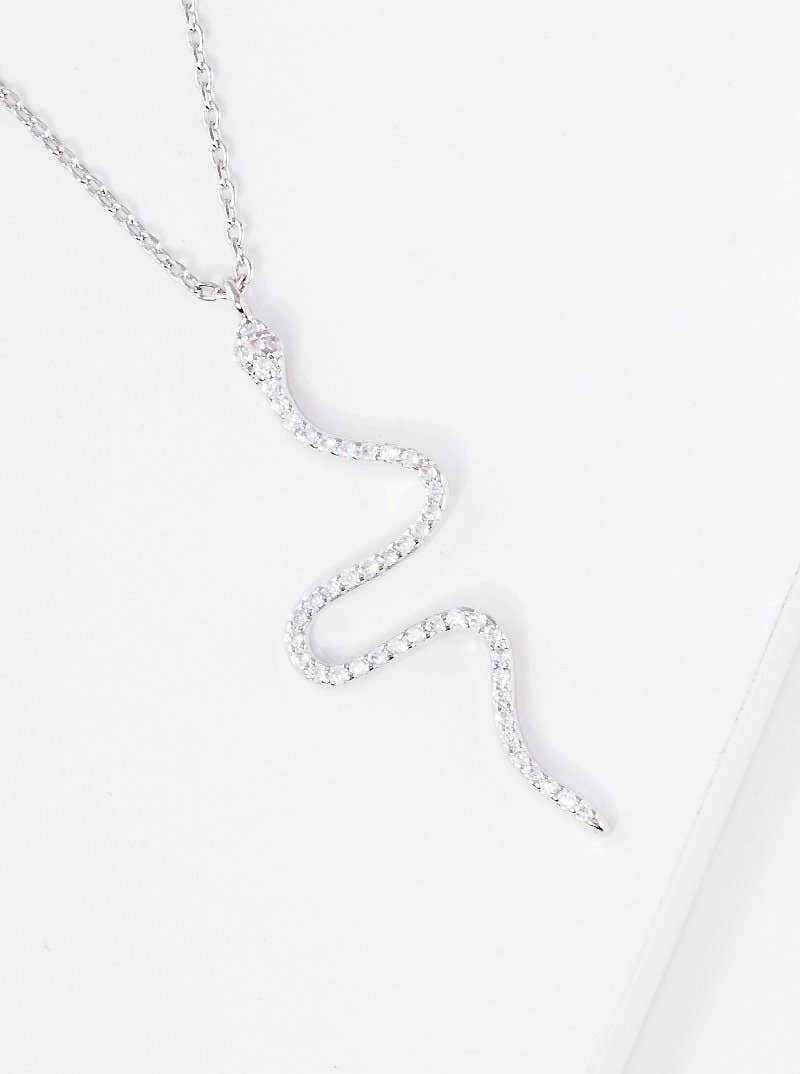 Gold Cubic Serpent Necklace