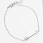 Minimalist Pavé Arrow Charm Bracelet