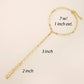 4mm Link-Chain 18K-Gold-Dipped Brass Hand-Chain Bracelet