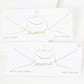 Gold Plated Mini Mama Script Necklace