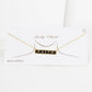 Gold Plated Mini Bar FAITH Necklace
