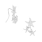 Gold Starfish Ear Climber Earrings