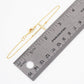 Religious-Theme Brass Sideways Cross Chain Bracelet