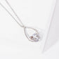 Teardrop Butterfly Bridesmaid Pendant Necklace