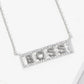 Gold Plated Boss Bar Necklace