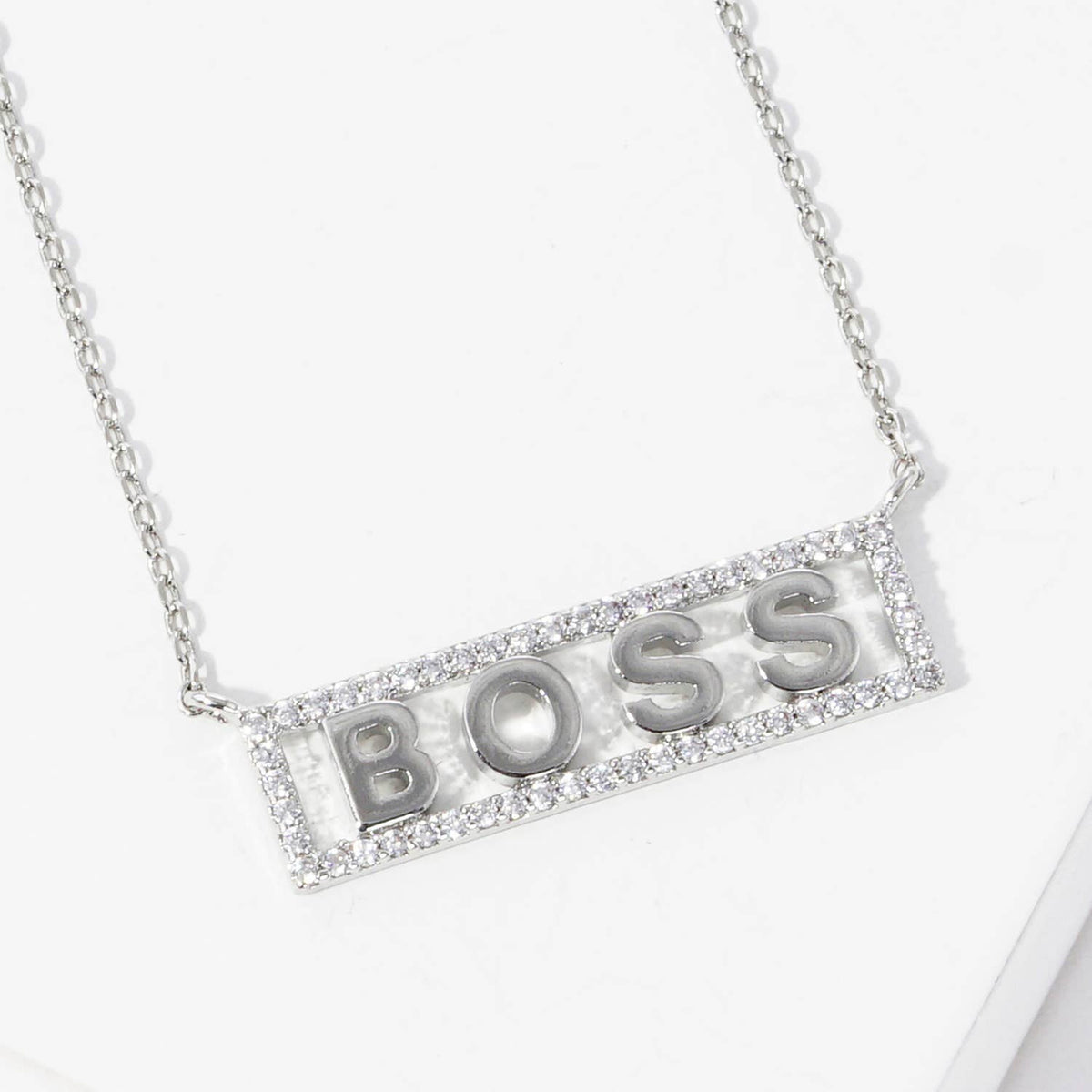 Gold Plated Boss Bar Necklace