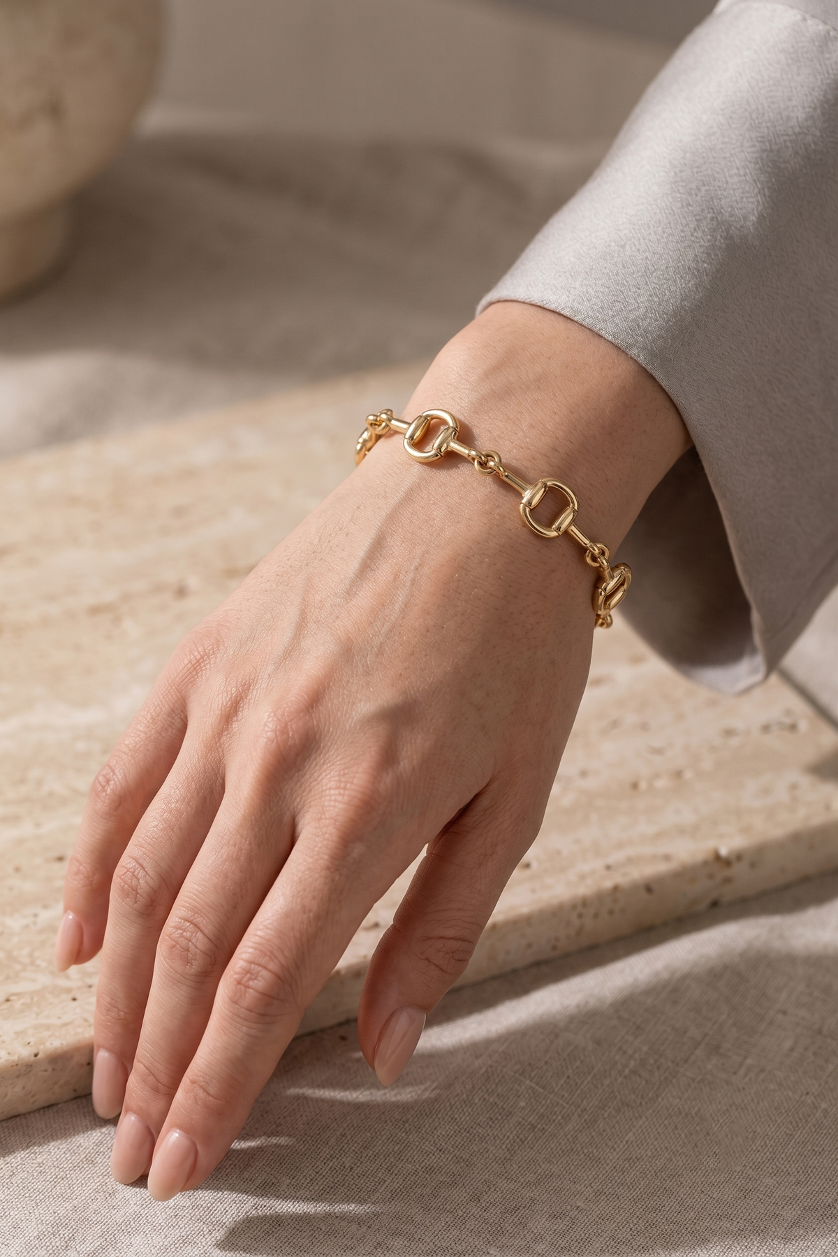 Classic Horsebit Link Bracelet