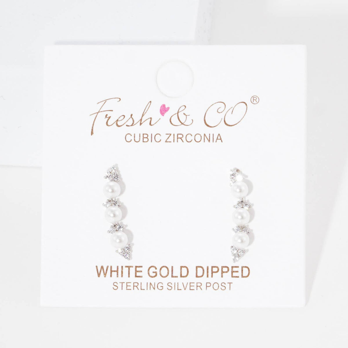 Cubic Zirconia Ear Climbers