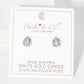 Teardrop Embellishment 9mm 18K-Gold-Dipped Stud Earrings