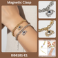 Pave Evil Eye Link Bracelet with Magnetic Clasp