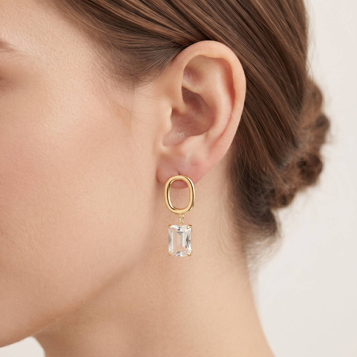 Elegant Crystal Drop Earrings