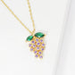Gold Plated Purple Grape Necklace