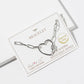 Heart Carabiner Link Bracelet with Magnetic Clasp