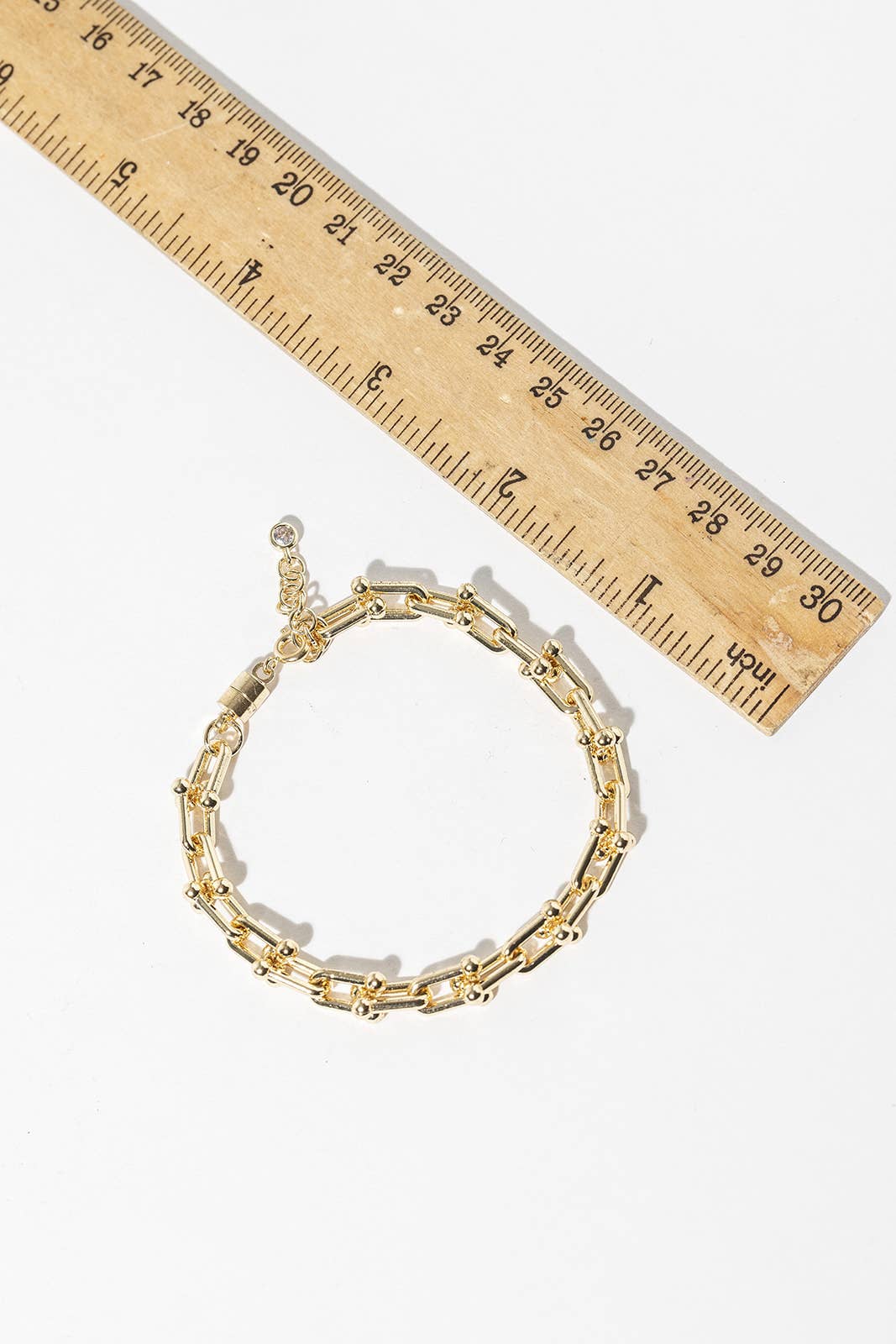 Modern U-Link Bracelet with Magnetic Closure