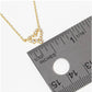 Minimalist Dainty Pave CZ Open Heart Necklace