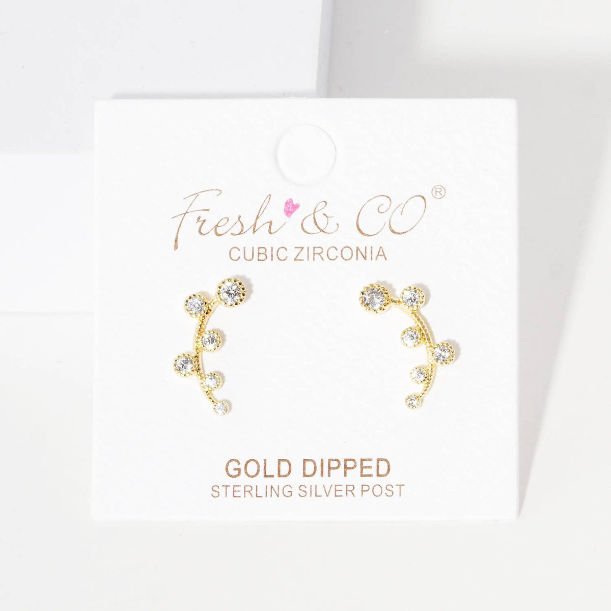 Cubic Zirconia Ear Crawlers
