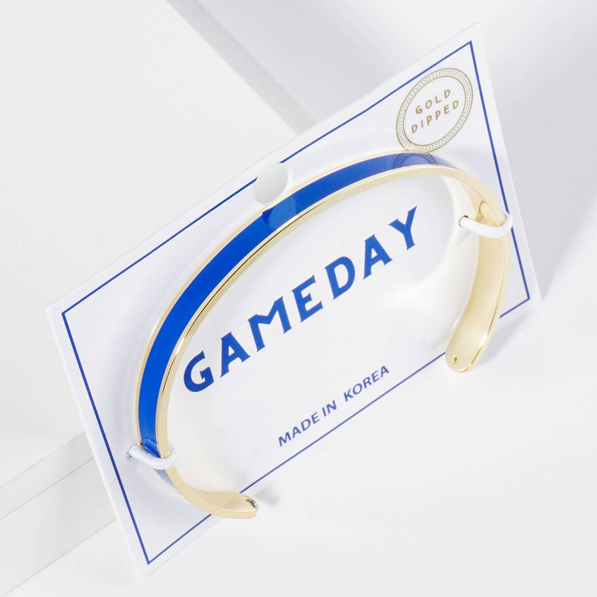 18K GOLD DIPPED ENAMEL COLOR GAME DAY CUFF BRACELET