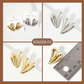 Polished Brass 18K-Gold-Dipped 1-inch Heart Post Earrings