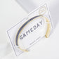 18K GOLD DIPPED ENAMEL COLOR GAME DAY CUFF BRACELET