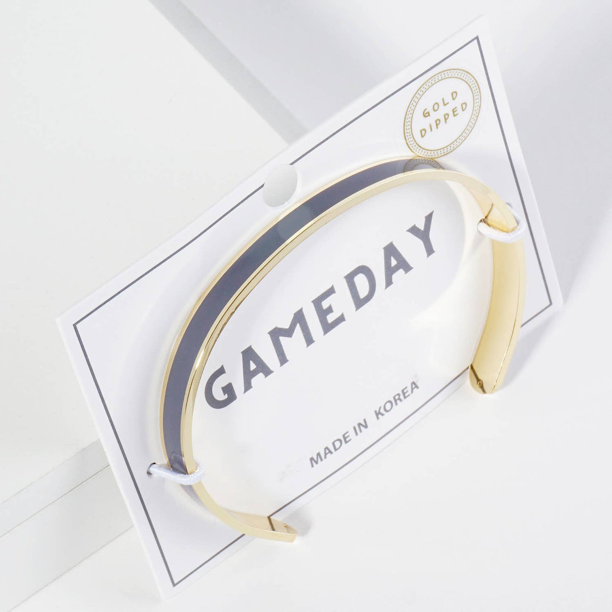 18K GOLD DIPPED ENAMEL COLOR GAME DAY CUFF BRACELET