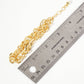18K-Gold-Dipped Polished Brass Interwoven Chain Bracelet