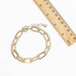 Mixed Texture Paperclip & Rope Chain Anklet