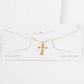 Gold Plated Resurrection Cross Necklace