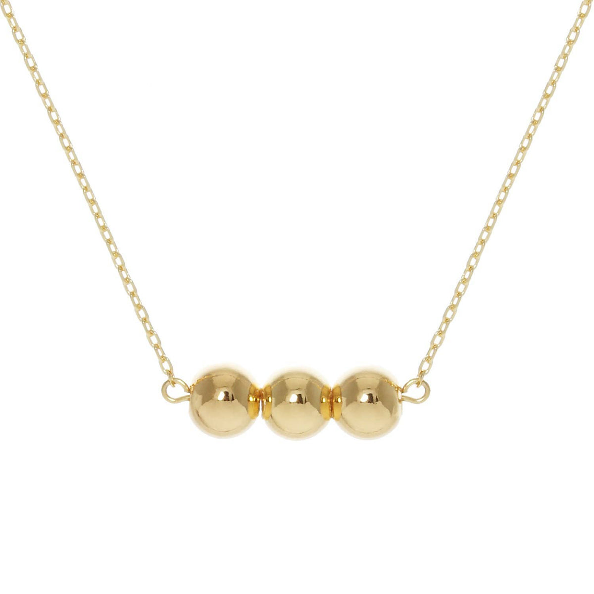 Gold Gorjana Newport Beaded Necklace