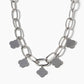 Clover Charm Chunky Chain Necklace