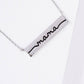 Gold Mama Engraved Bar Necklace