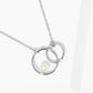 Interlocking Circle Pearl Necklace