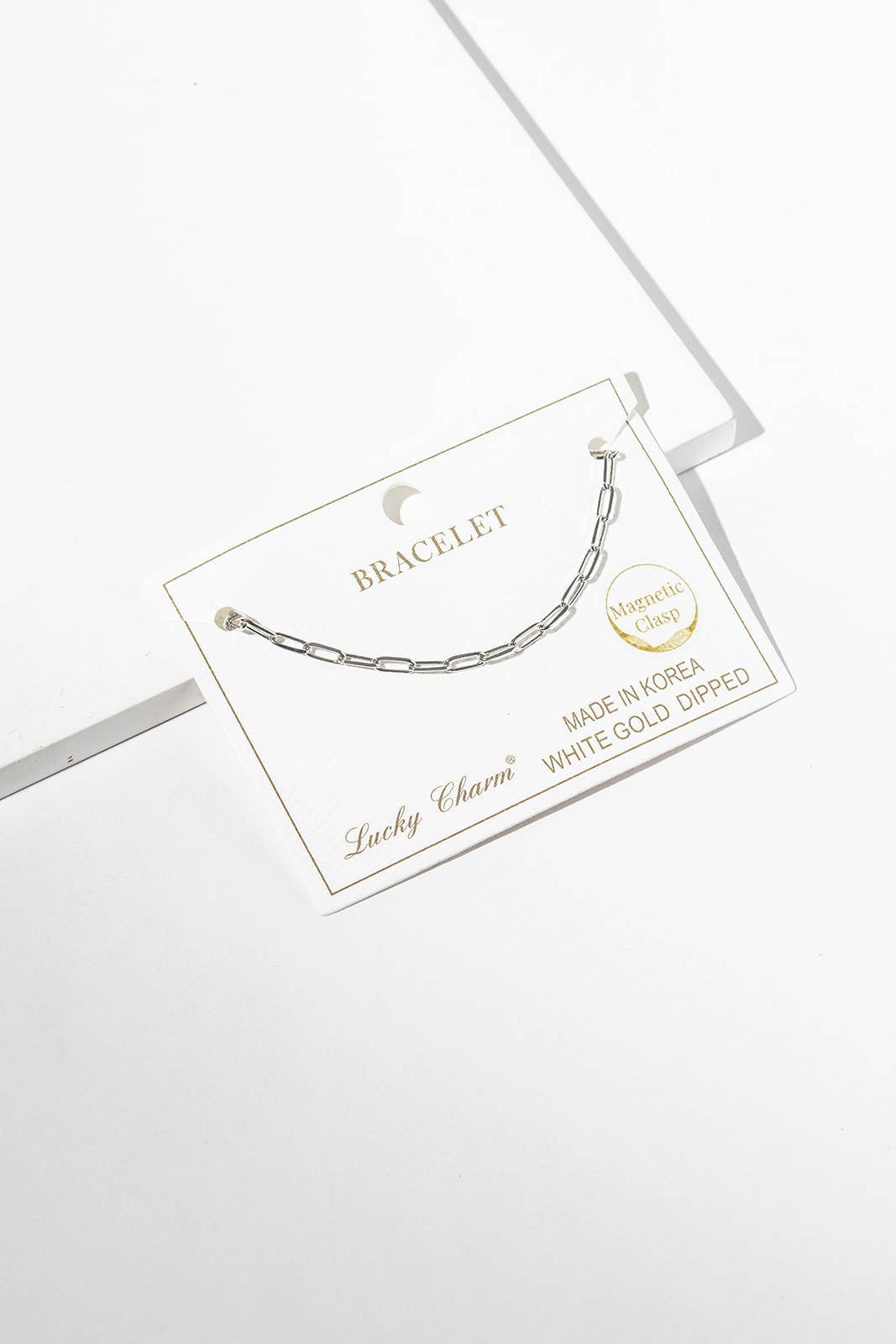 Minimalist Paperclip Chain Bracelet with Magnetic Clasp