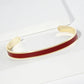 18K GOLD DIPPED ENAMEL COLOR GAME DAY CUFF BRACELET