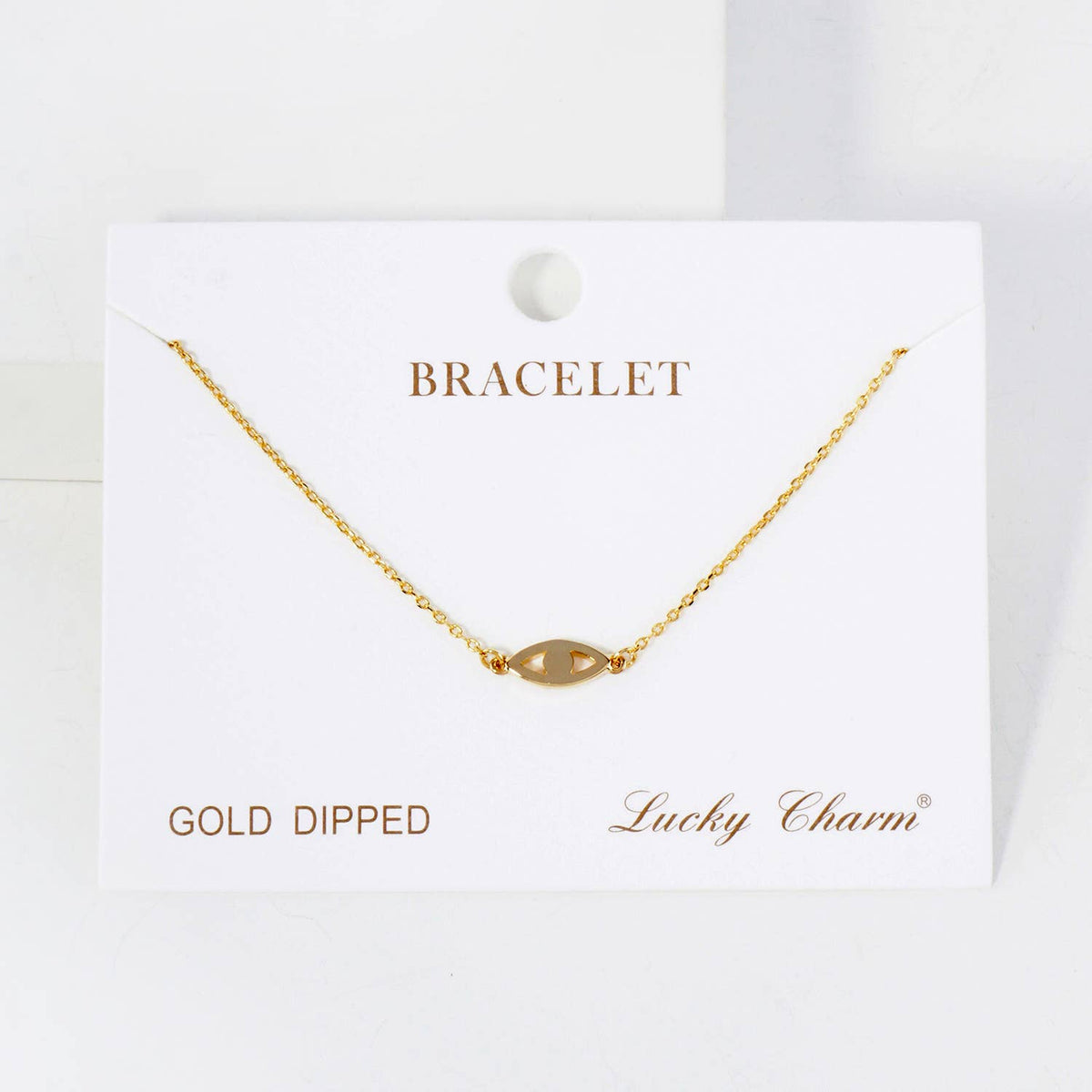 Spiritual-Theme 10mm Evil-Eye Chain Bracelet