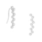 Cubic Zirconia Ear Crawler Earrings -