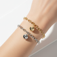 Minimalist Magnetic Clasp Link Bracelet with Spherical Ball