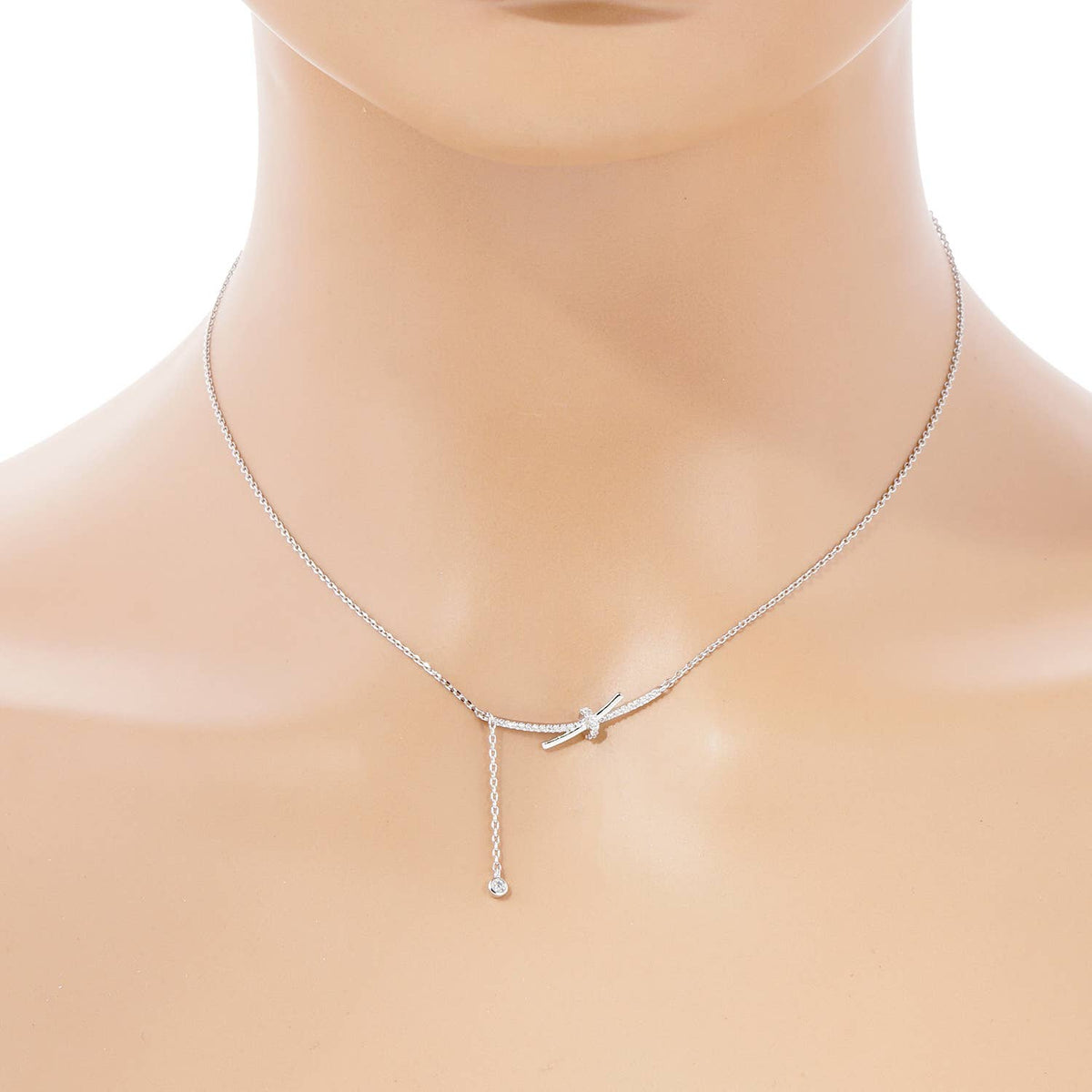Gold Plated T Bar Rope Necklace