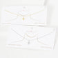 Gold Plated Starburst Necklace