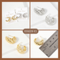 Polished Brass Wavy-Texture Tapered Open Hoop Earrings