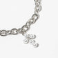 Pearl Cross Charm Chain Bracelet