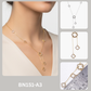 Minimalist Pave Clover Y-Necklace