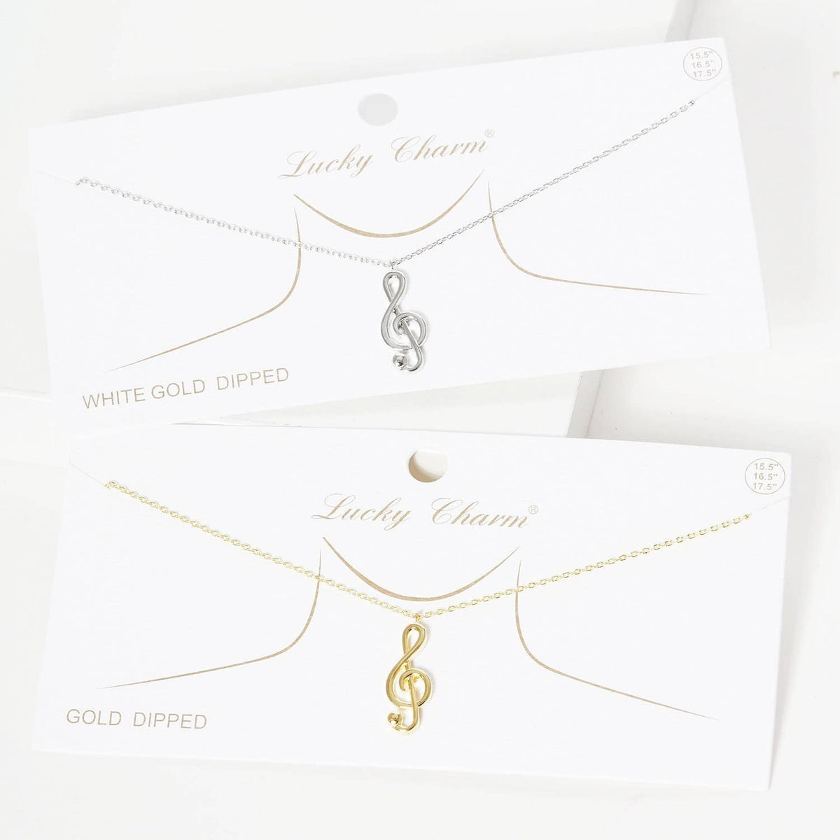 Gold Plated Music Note Necklace